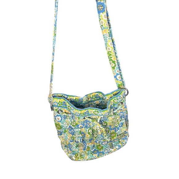 Vera Bradley Quick Draw Crossbody Cinch Bucket Bag in English Meadow - Picture 1 of 7